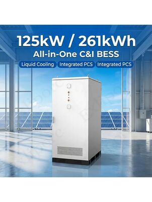 Chất lượng BESS làm mát bằng chất lỏng công suất 261kWh với pin Hithium 314Ah để lưu trữ năng lượng công nghiệp nhà máy