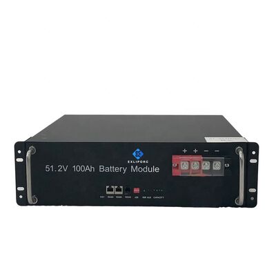 chất lượng Bộ pin lithium Exliporc 5,12kWh 51,2V LiFePO4 cho hệ thống lưu trữ năng lượng mặt trời nhà máy sản xuất