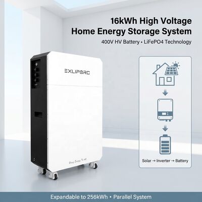 quality 400V High Voltage Solar Battery System with 16kWh to 256kWh Capacity and IP65 Protection for Home Energy Storage factory