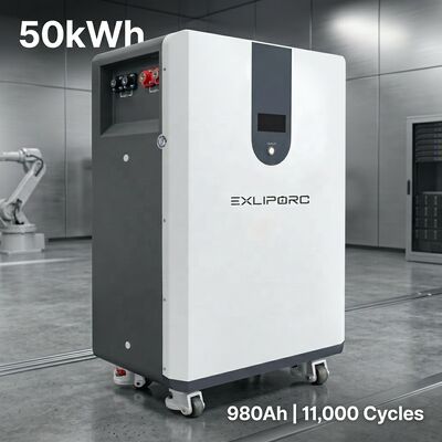 Chất lượng 50kWh 980Ah pin LiFePO4 xếp chồng với BMS thông minh cho lưu trữ năng lượng dân cư và thương mại nhà máy