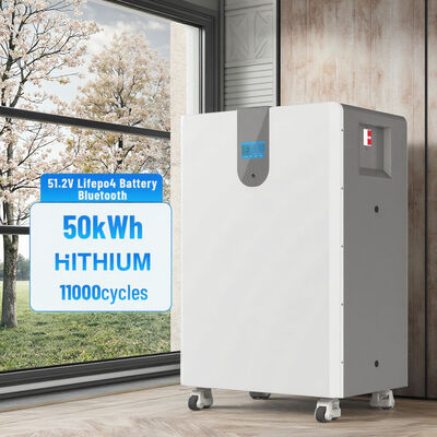 Chất lượng Pin LiFePO4 51,2V với hơn 8000 chu kỳ và thiết kế mô-đun để lưu trữ năng lượng mặt trời nhà máy