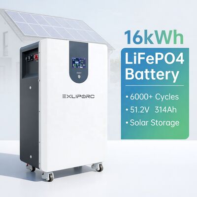 quality 51.2V 314Ah 16kWh LiFePO4 Battery Pack with 6000 Cycles for Solar Energy Storage and Home ESS System factory