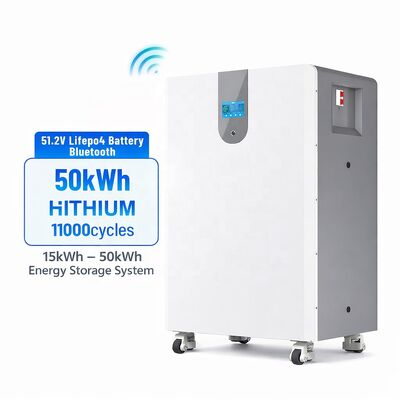 quality 11000 Cycles 51.2V Maintenance-Free LiFePO4 Battery Pack for Solar Energy Storage System factory