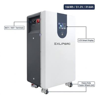 chất lượng 16kWh Capacity LFP Battery Cabinet with RS485 Communication and Modular Design for Smart Energy Management Bộ pin LFP với khả năng truyền thông RS485 và thiết kế mô-đun cho quản lý năng lượng thông minh nhà máy sản xuất